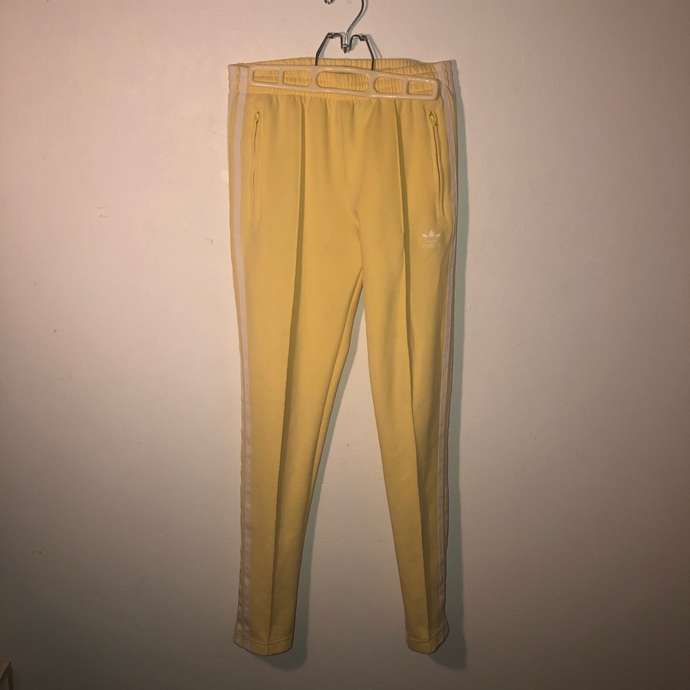 Yellow Adidas Joggers